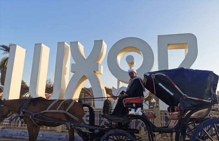 Horse Carriage Ride at Luxor City