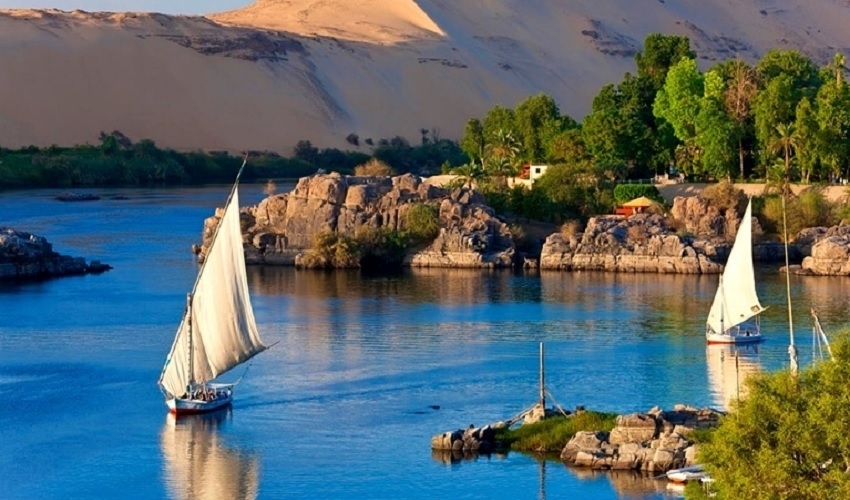 Felucca Ride at Aswan to Botanical Garden (Kitchener Island)